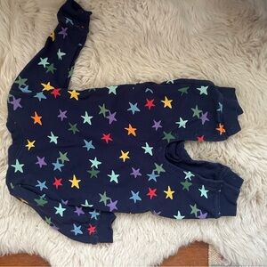 Primark Navy Onesie with Multicolor Stars Sweatshirt Romper